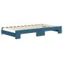 Ausziehbares Schlafsofa mit blauer Samtmatratze 100x200 cm von vidaXL, Betten und Lattenroste - Ref: Foro24-3196959, Preis: 4...