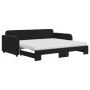 Trundle sofa bed with black velvet mattress 90x190 cm by vidaXL, Beds and slatted bases - Ref: Foro24-3196968, Price: 411,00 ...