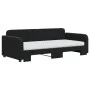 Trundle sofa bed with black velvet mattress 90x190 cm by vidaXL, Beds and slatted bases - Ref: Foro24-3196968, Price: 411,00 ...