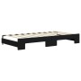 Sofá cama nido con colchón terciopelo negro 90x190 cm de vidaXL, Camas y somieres - Ref: Foro24-3196968, Precio: 416,47 €, De...