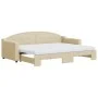 Sofá cama nido con colchón tela crema 80x200 cm de vidaXL, Camas y somieres - Ref: Foro24-3197547, Precio: 423,68 €, Descuent...
