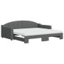 Trundle sofa bed with dark gray fabric mattress 90x190 cm by vidaXL, Beds and slatted bases - Ref: Foro24-3197559, Price: 411...