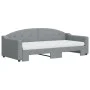 Sofá cama nido con colchón tela gris claro 90x200 cm de vidaXL, Camas y somieres - Ref: Foro24-3197548, Precio: 449,91 €, Des...