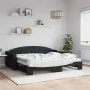 Sofá cama nido con colchón tela negro 90x200 cm de vidaXL, Camas y somieres - Ref: Foro24-3197550, Precio: 447,93 €, Descuent...