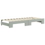 Trundle sofa bed with light gray velvet mattress 80x200 cm by vidaXL, Beds and slatted bases - Ref: Foro24-3196946, Price: 44...