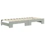 Trundle sofa bed with light gray velvet mattress 80x200 cm by vidaXL, Beds and slatted bases - Ref: Foro24-3196946, Price: 44...