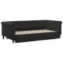 Sofá cama nido con cajones terciopelo negro 90x190 cm de vidaXL, Camas y somieres - Ref: Foro24-3197834, Precio: 282,85 €, De...