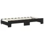 Sofá cama nido con cajones terciopelo negro 90x190 cm de vidaXL, Camas y somieres - Ref: Foro24-3197834, Precio: 282,85 €, De...