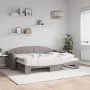 Sofá cama nido con colchón tela gris taupe 80x200 cm de vidaXL, Camas y somieres - Ref: Foro24-3197546, Precio: 424,00 €, Des...
