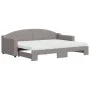 Sofá cama nido con colchón tela gris taupe 80x200 cm de vidaXL, Camas y somieres - Ref: Foro24-3197546, Precio: 424,00 €, Des...