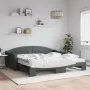 Sofá cama nido con colchón tela gris oscuro 100x200 cm de vidaXL, Camas y somieres - Ref: Foro24-3197554, Precio: 438,99 €, D...
