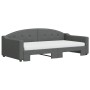 Sofá cama nido con colchón tela gris oscuro 100x200 cm de vidaXL, Camas y somieres - Ref: Foro24-3197554, Precio: 435,68 €, D...