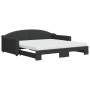 Sofá cama nido con colchón tela negro 100x200 cm de vidaXL, Camas y somieres - Ref: Foro24-3197555, Precio: 439,08 €, Descuen...
