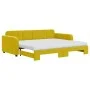 Trundle sofa bed with yellow velvet mattress 90x200 cm by vidaXL, Beds and slatted bases - Ref: Foro24-3196958, Price: 447,92...