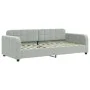 Ausziehbares Schlafsofa mit hellgrauer Samtmatratze 90x200 cm von vidaXL, Betten und Lattenroste - Ref: Foro24-3196953, Preis...