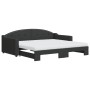 Sofá cama nido con colchón tela negro 90x190 cm de vidaXL, Camas y somieres - Ref: Foro24-3197560, Precio: 417,95 €, Descuent...