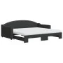 Trundle sofa bed with black fabric mattress 90x190 cm by vidaXL, Beds and slatted bases - Ref: Foro24-3197560, Price: 407,35 ...