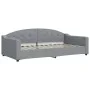 Trundle sofa bed with light gray fabric mattress 100x200 cm by vidaXL, Beds and slatted bases - Ref: Foro24-3197553, Price: 4...
