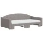 Sofá cama nido con colchón tela gris taupe 100x200 cm de vidaXL, Camas y somieres - Ref: Foro24-3197556, Precio: 435,43 €, De...