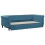 Sofá cama nido con cajones terciopelo azul 90x200 cm de vidaXL, Camas y somieres - Ref: Foro24-3197818, Precio: 290,27 €, Des...