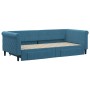 Trundle sofa bed with drawers blue velvet 90x200 cm by vidaXL, Beds and slatted bases - Ref: Foro24-3197818, Price: 289,86 €,...