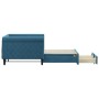 Trundle sofa bed with drawers blue velvet 90x200 cm by vidaXL, Beds and slatted bases - Ref: Foro24-3197818, Price: 289,86 €,...
