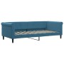 Trundle sofa bed with drawers blue velvet 90x200 cm by vidaXL, Beds and slatted bases - Ref: Foro24-3197818, Price: 289,86 €,...