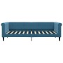Trundle sofa bed with drawers blue velvet 90x200 cm by vidaXL, Beds and slatted bases - Ref: Foro24-3197818, Price: 289,86 €,...
