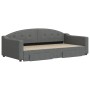 Trundle sofa bed with drawers dark gray fabric 100x200 cm by vidaXL, Beds and slatted bases - Ref: Foro24-3197572, Price: 305...