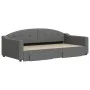 Trundle sofa bed with drawers dark gray fabric 100x200 cm by vidaXL, Beds and slatted bases - Ref: Foro24-3197572, Price: 308...