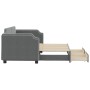 Sofá cama nido con cajones tela gris oscuro 80x200 cm de vidaXL, Camas y somieres - Ref: Foro24-3197666, Precio: 294,82 €, De...