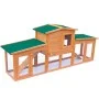 Kleintierhaus, Stallkäfig mit Holzdächern von vidaXL, Käfige und Lebensräume für Kleintiere - Ref: Foro24-170163, Preis: 174,...