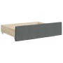 Sofá cama nido con cajones tela gris oscuro 80x200 cm de vidaXL, Camas y somieres - Ref: Foro24-3197666, Precio: 294,82 €, De...