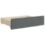 Trundle sofa bed with drawers dark gray fabric 80x200 cm by vidaXL, Beds and slatted bases - Ref: Foro24-3197666, Price: 290,...