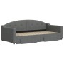 Sofá cama nido con cajones tela gris oscuro 90x190 cm de vidaXL, Camas y somieres - Ref: Foro24-3197577, Precio: 285,54 €, De...