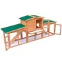 Kleintierhaus, Stallkäfig mit Holzdächern von vidaXL, Käfige und Lebensräume für Kleintiere - Ref: Foro24-170163, Preis: 174,...