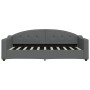 Sofá cama nido con cajones tela gris oscuro 90x190 cm de vidaXL, Camas y somieres - Ref: Foro24-3197577, Precio: 285,54 €, De...