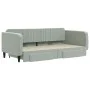 Trundle sofa bed with drawers light gray velvet 100x200 cm by vidaXL, Beds and slatted bases - Ref: Foro24-3197118, Price: 29...