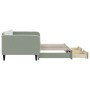 Trundle sofa bed with drawers light gray velvet 100x200 cm by vidaXL, Beds and slatted bases - Ref: Foro24-3197118, Price: 30...