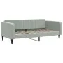 Trundle sofa bed with drawers light gray velvet 100x200 cm by vidaXL, Beds and slatted bases - Ref: Foro24-3197118, Price: 29...