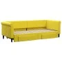 Sofá cama nido con cajones terciopelo amarillo 80x200 cm de vidaXL, Camas y somieres - Ref: Foro24-3197817, Precio: 278,52 €,...