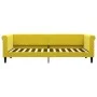 Sofá cama nido con cajones terciopelo amarillo 80x200 cm de vidaXL, Camas y somieres - Ref: Foro24-3197817, Precio: 278,52 €,...