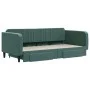 Trundle sofa bed with drawers dark green velvet 100x200 cm by vidaXL, Beds and slatted bases - Ref: Foro24-3197120, Price: 29...