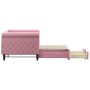 Ausziehbares Schlafsofa mit rosa Samtschubladen 80x200 cm von vidaXL, Betten und Lattenroste - Ref: Foro24-3197815, Preis: 29...