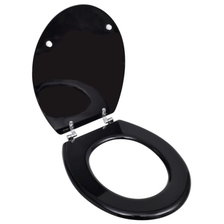 MDF WC toilet seat cover black design by vidaXL, Toilet and bidet seats - Ref: Foro24-140802, Price: 35,59 €, Discount: %