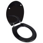 MDF WC toilet seat cover black design by vidaXL, Toilet and bidet seats - Ref: Foro24-140802, Price: 35,59 €, Discount: %