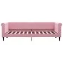 Ausziehbares Schlafsofa mit rosa Samtschubladen 80x200 cm von vidaXL, Betten und Lattenroste - Ref: Foro24-3197815, Preis: 28...