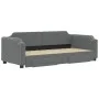 Ausziehbares Schlafsofa mit Schubladen aus dunkelgrauem Stoff, 90 x 190 cm von vidaXL, Betten und Lattenroste - Ref: Foro24-3...