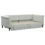 Trundle sofa bed with drawers light gray velvet 90x190 cm by vidaXL, Beds and slatted bases - Ref: Foro24-3197832, Price: 281...