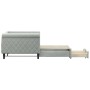 Trundle sofa bed with drawers light gray velvet 90x190 cm by vidaXL, Beds and slatted bases - Ref: Foro24-3197832, Price: 291...